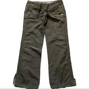 Nike Drawstring Cuff Pants Cotton Nylon Utility Cargo Pants Sz L